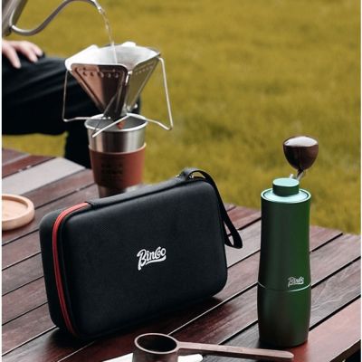 SAMEPLE ฝาครอบป้องกันเครื่องบดกาแฟ ถุงเก็บเครื่องบดด้วยมือ ไนลอนทำจากไนลอน ถุงกาแฟ อุปกรณ์จัดเก็บข้อมูล กระเป๋าด้านนอกเครื่องบดกาแฟ ที่เก็บเครื่องบดกาแฟ