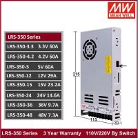 หมายถึง LRS-350 110V/220V AC ไปยัง DC 3.3 4.2 5 12 15 24 36 48V เอาต์พุตเดี่ยวสวิตช์จ่ายไฟสลับ Meanwell Smps LRS-350-24