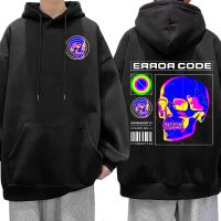 Skeleton Thermal Imaging Graphic Hoodie Men Harajuku Pullover Fashion Hip Hop Style Oversized Sweatshirt Streetwear Unisex Size XS-4XL