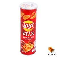 เลย์ สแตคส์ มันฝรั่งทอดกรอบ รสหมึกย่างฮอตชิลลี่ 105 กรัม [Lay Stoke Crispy Potato Potato Hot grilled squid flavor 105 grams]