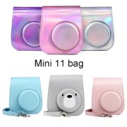 Cho Fujifilm Instax Mini 11 Túi Da PU Đựng Máy Ảnh Phim Tức Thì Vỏ Bọc Với