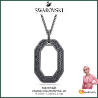 ?Swarovski?สร้อยคอจี้เพชรสีดำแปดเหลี่ยม Dextra,S925 สร้อยคอแฟชั่นสตรีเงินสเตอร์ลิง,ของขวัญวันเกิดวันวาเลนไทน์