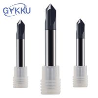 GYKKU เครื่องตัดมิลลิ่ง Chamfer 60 ° 90 ° 120 °คาร์ไบด์ End Mill CNC Machine 3-12mm Router Bits 2/3 Flutes Chamfering Cutters