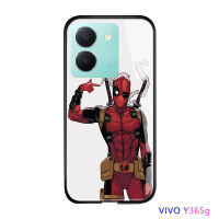 Volans การ์ตูน5G Y36 Vivo Y36สำหรับเด็กผู้ชาย Avengers Marvl Captain America กระจกเทมเปอร์ฝาหลังเคสใส่โทรศัพท์