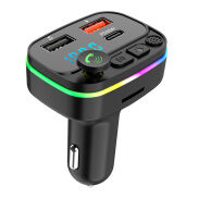 Bộ Sạc Xe Hơi Bộ Phát Fm 5.0 Tương Thích Bluetooth Máy Phát Nhạc Usb Kép
