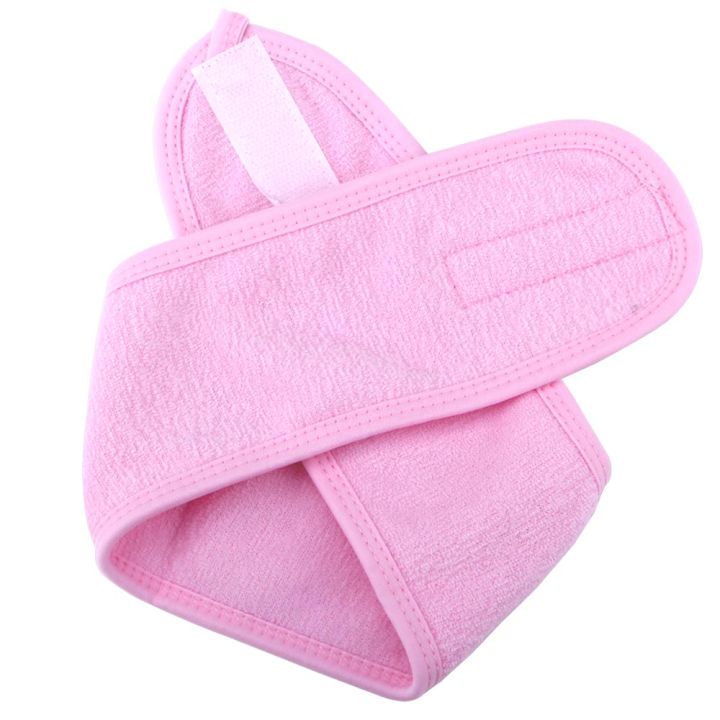 eyelashes-extension-spa-face-headband-wrap-head-terry-cloth-headband-make-up-stretch-towel-with-magic-tape-makeup-accessories-adhesives-tape