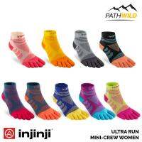 INJINJI WOMEN ULTRA RUN MINI-CREW ถุงเท้าแยกนิ้ว ถุงเท้าออกกำลังกาย