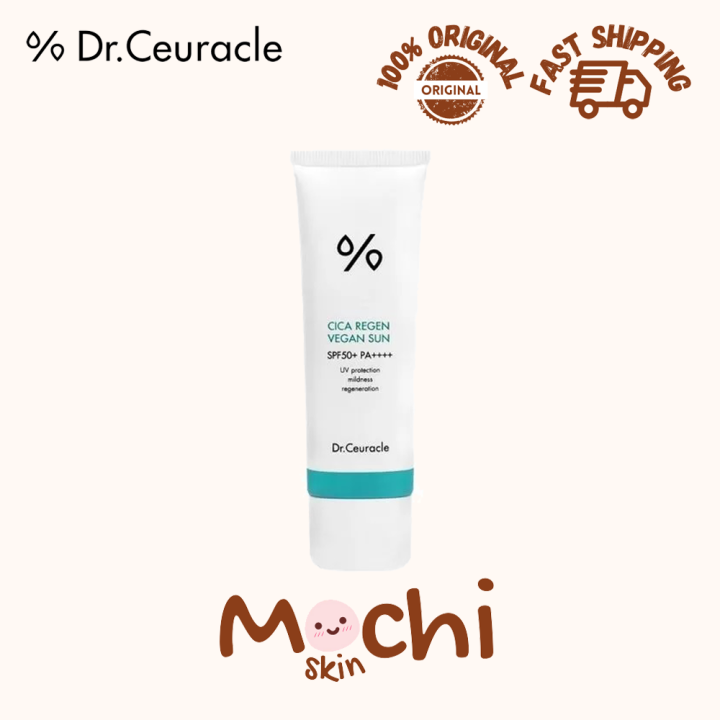 DR.CEURACLE Cica Regen Vegan Sun SPF50+ PA++++ 50ml | Lazada