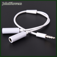 JointFlowers 3.5mm AUX สายแยกไมโครโฟน, อะแดปเตอร์หูฟังหูฟังตัวผู้เป็นตัวเมีย