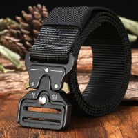 Mens Belt Army Outdoor Hunting Tactical Multi Function Combat Survival High Quality Marine Corps Canvas For Nylon Belt