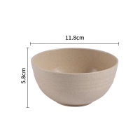 4pcsset Wheat Straw Food Bowls Sets Breakfast Cereal Bowls Food Container for Salad Ramen Soup Tableware for Kids Family