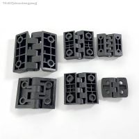 ﹍✕❐ 10pcs/set Black Color Nylon Plastic Butt Hinge for Wooden Box Furniture Electric Cabinet Hardware