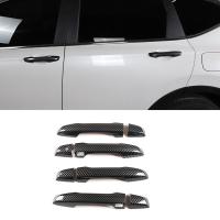 Exterior Door Handle Cover Trim with Smart Keyhole for Honda CRV CR-V 2017 2018 2019 Accessories ABS Carbon Fiber