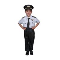 Kids Children Boys Child Deluxe Airline Pilot Boy Uniform Costume CA2492