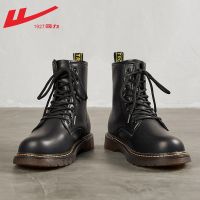 【Ready】? Pu- t boots mens ler boots gh-t ish sle short boots 23 new black mens work boots for men