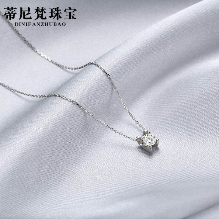 cod-s925-สร้อยคอเพชร-moissanite-เงินแท้เครื่องประดับแฟชั่นผู้หญิง-ins-จี้สร้อยคอกระดูกไหปลาร้าสไตล์เย็นชา-christmas-gift