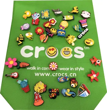 20pcs Crocs Jibbitz Random Style Pvc Cute Cartoon Shoes Charm For