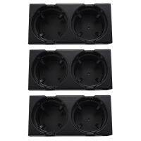 3X Car Center Console Water Cup Holder Beverage Bottle Holder Coin Tray for Bmw 3 Series E46 318I 320I 98-06 Black