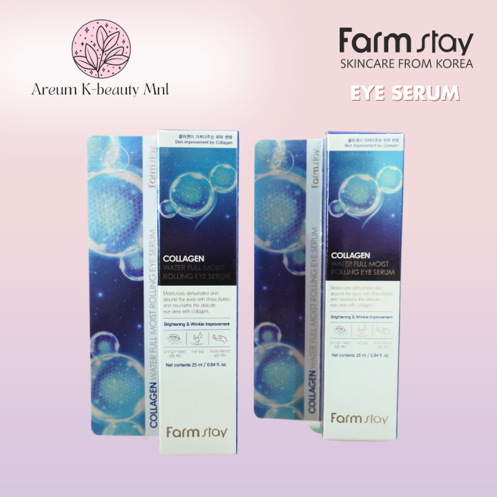 Farmstay Collagen Water Full moist rolling Eye Serum 25ml | Lazada PH