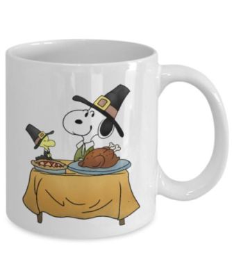 Thanksviving Snoopy Mug - Thanksgiving Day Mug-ของขวัญกาแฟถ้วยชาแก้ว