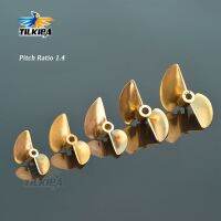 RC D30/32/35/38/40/43/48/50/52mm Boat Prop 3.18mm/4mm/4.76mm PositiveScrew 2 blades Copper Propellers Left For RC Boat