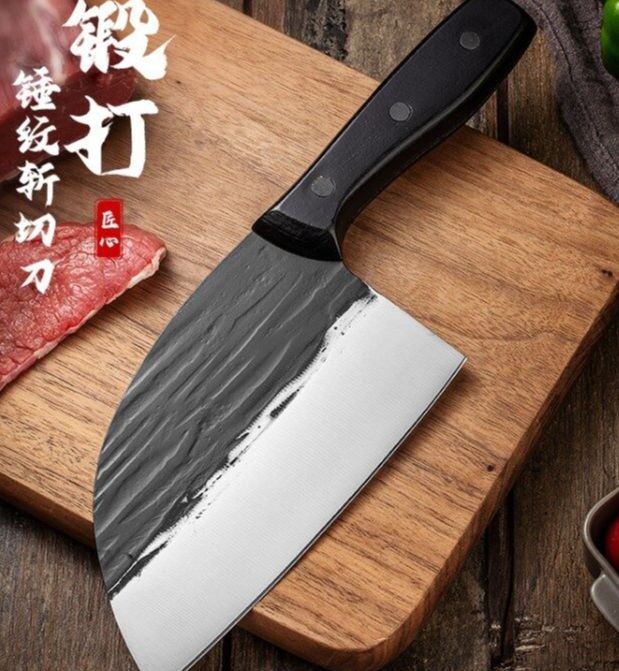 Hammer Pattern Fish Head Knife Household Sharp Meat Cutting Knife