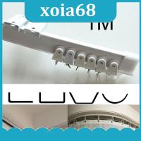 xoia68 Shop 1M Flexible Ceiling Mounted Curved Curtain Track Rod Rail Straight Slide Windows Plastic Accessories Kit Home Decor