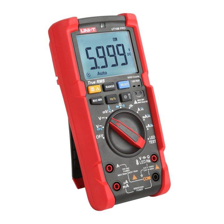 uni-t-true-rms-digital-multimeter-ut18b-pro-auto-range-tester-60m-ohm-anti-burn-vfc-capacitor-resistor-multi-meter