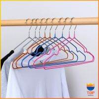 TOP  ไม้แขวนเสื้อ ไม้แขวนหุ้มซีลีโคนกันลื่น ราคา 1 ชิ้น Non-slip hanger for 1pcs