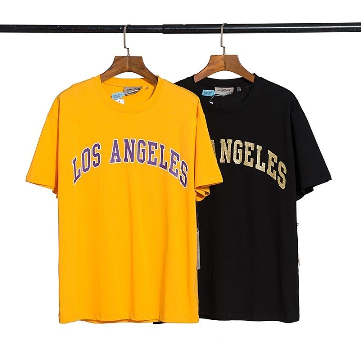 Black and Orange Los Angeles T-shirt Essential T-Shirt for Sale by AhmedGr