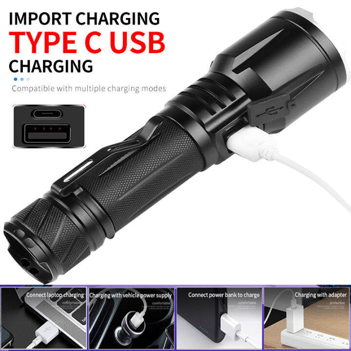 xhp160-16-cores-0lm-powerful-led-flashlights-5000mah-usb-rechargeable-tactical-lantern-zoom-torch-use-2665018650-battery