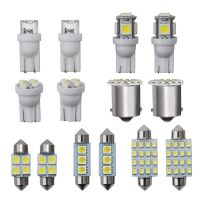 Universal 14Pcs LED T10 COB Car Light Bulb Interior Dome Trunk License Plate Lamps for BMW E46 E90 F10 E60 F30 E39 E36 F20 E87 Bulbs  LEDs HIDs