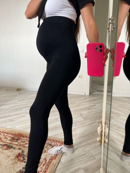 High Waist Pregnancy Yoga Pants Skinny Maternity Clothes For Women Belly  Support Knitted Leggins Body Shaper Trousers