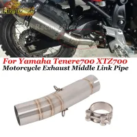 Slip On For Yamaha Tenere700 XTZ700 2019-2022 Years Motorcycle Exhaust Escape Modify Mid Link Pipe Connecting 51mm Moto Muffler