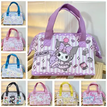 Sanrio Cartoon Pu Insulated Lunch Box Bag Hello Kitty Kuromi Cinnamoroll  Melody Handbag Lunch Box Bag Girl Cute Gift - AliExpress