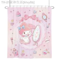 【CW】﹊✙  Sanrios Cinnamoroll Kuromi kawaii Anime Cartoon Shower Curtain Polyester Partition