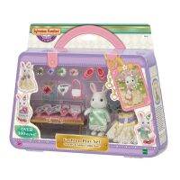 Sylvanian Families Fashion Play Set -Jewels &amp; Gems Collection/ ซิลวาเนียน แฟมิลี่ แฟชั่นเพลย์เซ็ต ไวท์แรบบิทและเครื่องประดับ