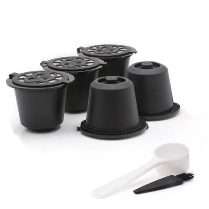 5 Reusable Nespresso Capsules Refillable Coffee Capsule Filter with