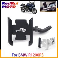 For BMW R1200RS R1200 RS Motorcycle CNC Aluminum Mobile Phone Holder GPS Navigator Rearview Mirror Handlebar Bracket Accessories