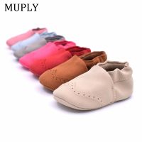 【hot】！ Nubuck Leather Baby Shoes Infant Toddler Boy Soft Sole Moccasins Kids 0-18M