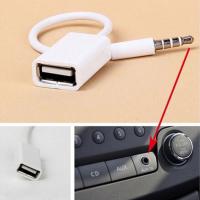 3.5mm Male AUX Audio Plug Jack To USB 2.0 Female Converter Cable Cord Car MP3 FOR Smartphone Cellphone Phones