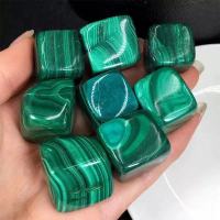 MOKAGY 15mm-20mm Natural Cube Malachite Quartz Stone Gravel Crystal Macadam 8pc