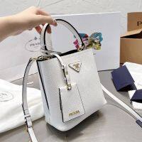 xiyanhuang PradaˉCowhide Panier Series Portable Bucket Bag Fashion and Generous Commuting Bag