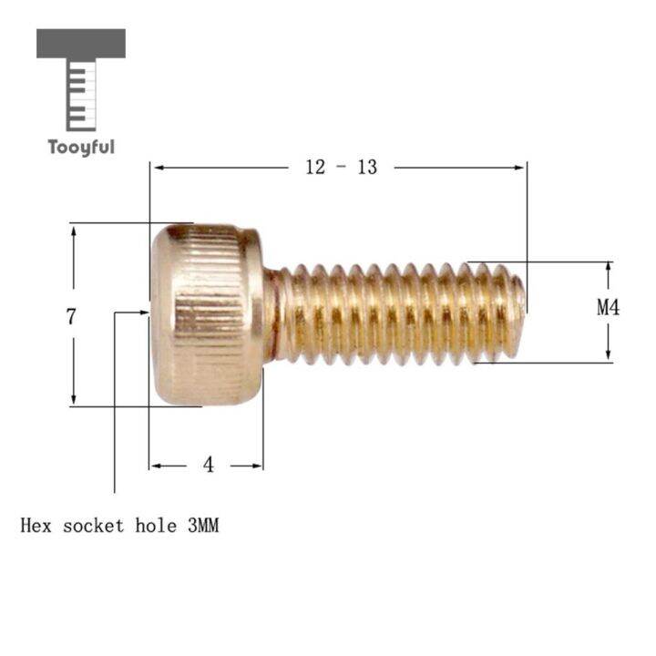 tooyful-6-pieces-electric-guitar-locking-string-nut-clamp-hexagon-screws-m4-black