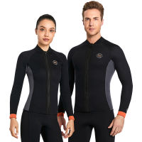 DIVE &amp; SAIL 3Mm Neoprene Wetsuit Jacket &amp; Pant Men Women Top Scuba UV Protect ชุดว่ายน้ำดำน้ำดูปะการังชุดว่ายน้ำอุปกรณ์ดำน้ำ