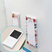 ❡☸ 50 Sheets Magnetic Notepads for Fridge Grocery Shopping List refrigerator Reminder Magnetic Memo Pad Self-Adhesive Memos