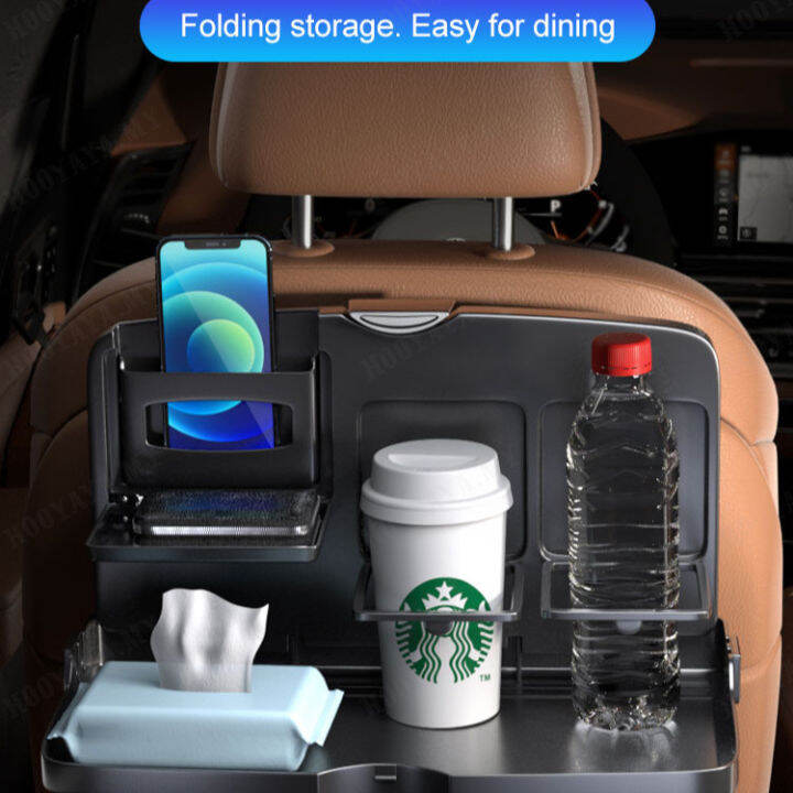 Foldable Car Dining Table with Cup Holder for Road Trips Lazada