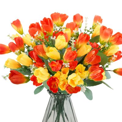 【CC】 Artificial Flowers Fake Silk Arrangement Bouquet for Wedding