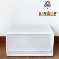 LUCKY HOME กล่องลิ้นชักเดี่ยว 1 ช่อง CK-71 ขนาด(กว้าง x ยาว x สูง) :40 x 35.8 x 21.2 cm