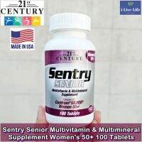 Sentry, Senior Womens 50+, Multivitamin &amp; Multimineral Supplement 100 เม็ด - 21st Century วิตามินและแร่ธาตุรวม 31 ชนิด